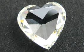 ハートシェイプのカットーダイヤモンド